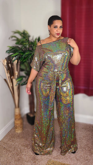 Gold Rush Jumpsuit - Plus