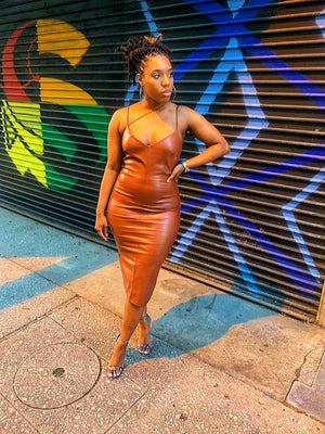 Butterscotch Baddie Dress