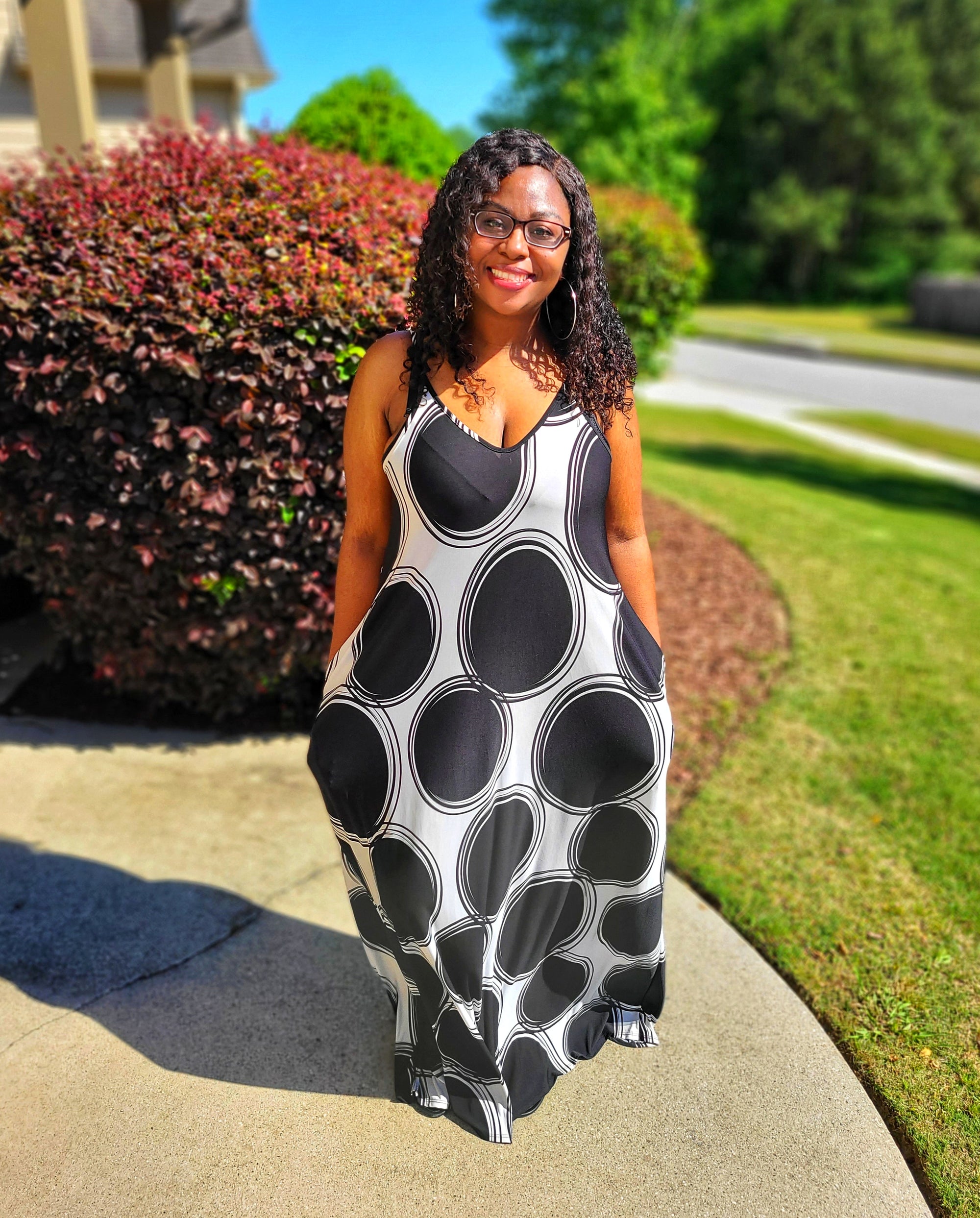 Around In Circles Maxi Dress