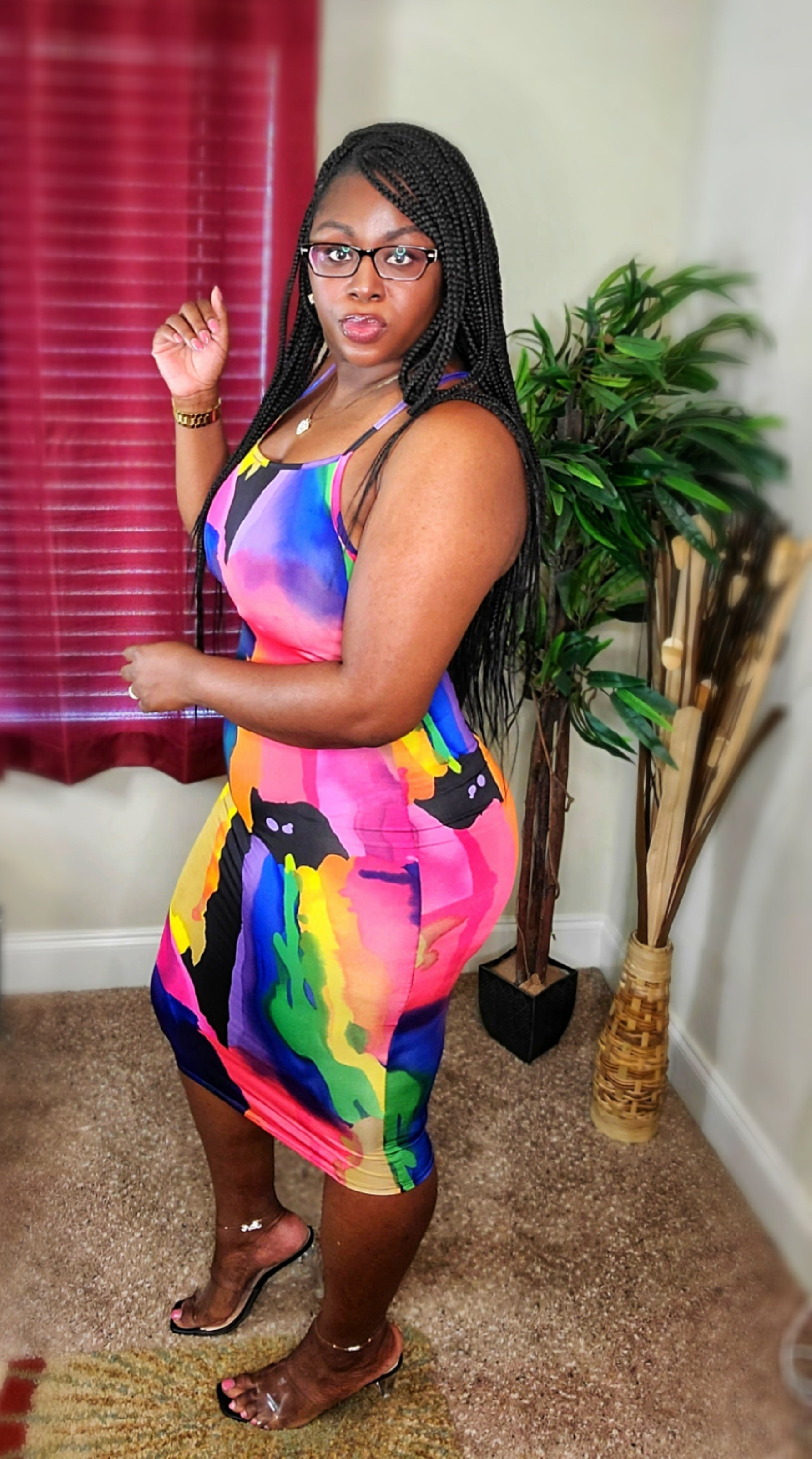 Trap N Paint Midi Dress