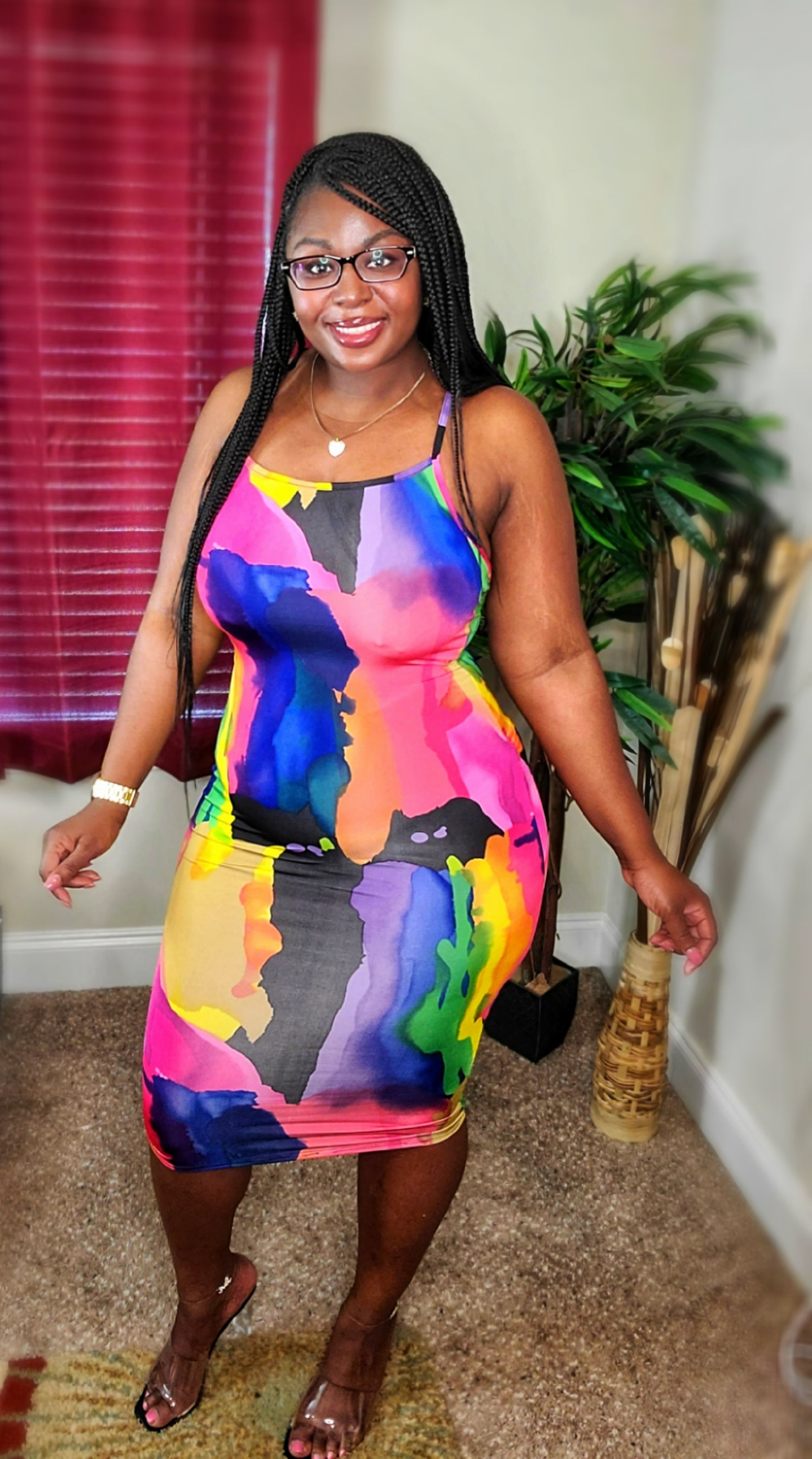 Trap N Paint Midi Dress