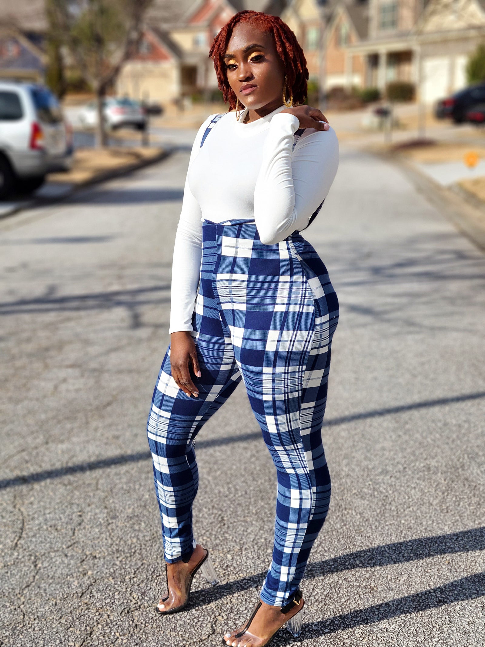 Georgia Blue Overall Set