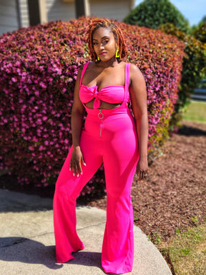 Pink Daisy Jumpsuit