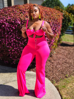 Pink Daisy Jumpsuit