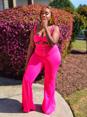 Pink Daisy Jumpsuit