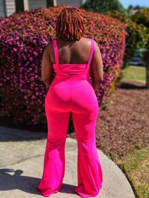 Pink Daisy Jumpsuit