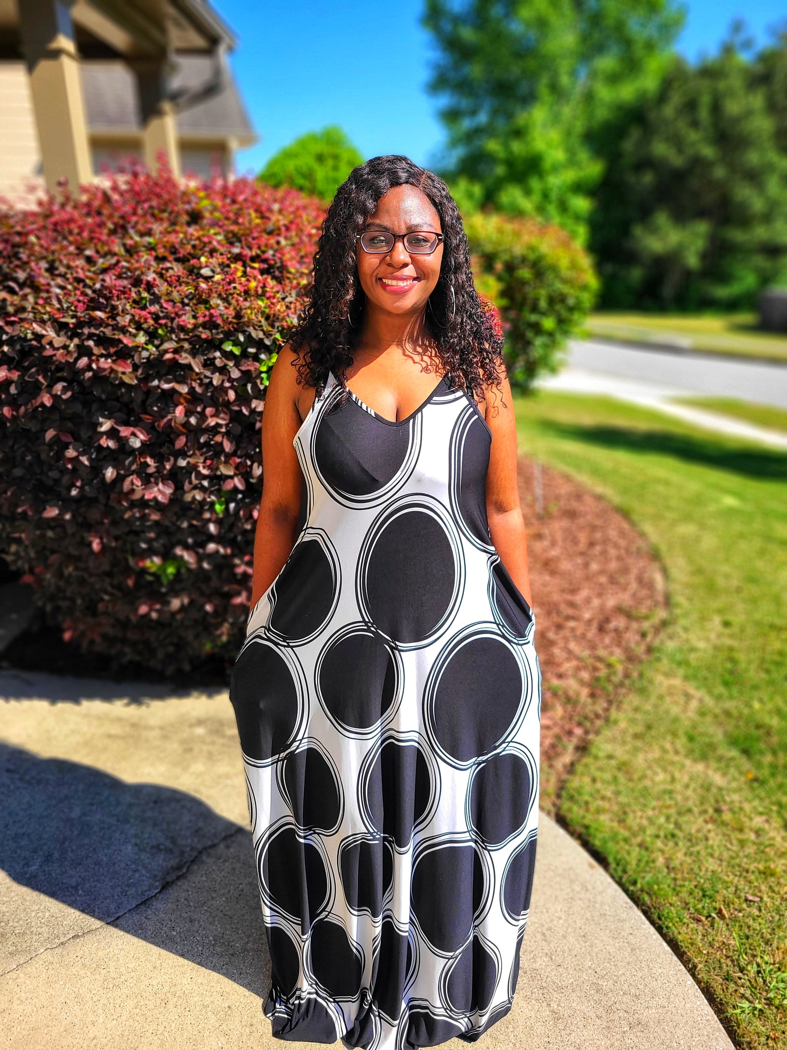 Around In Circles Maxi Dress - Plus