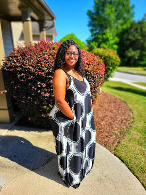 Around In Circles Maxi Dress - Plus
