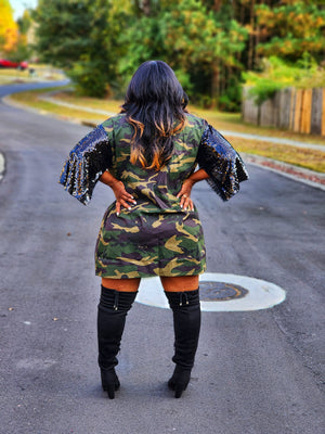 Camouflage Kisses Jacket - Plus